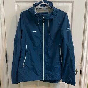 Kaikkialla Blue Windbreaker Jacket Coat Outdoor Fall Women’s Size Medium Finland